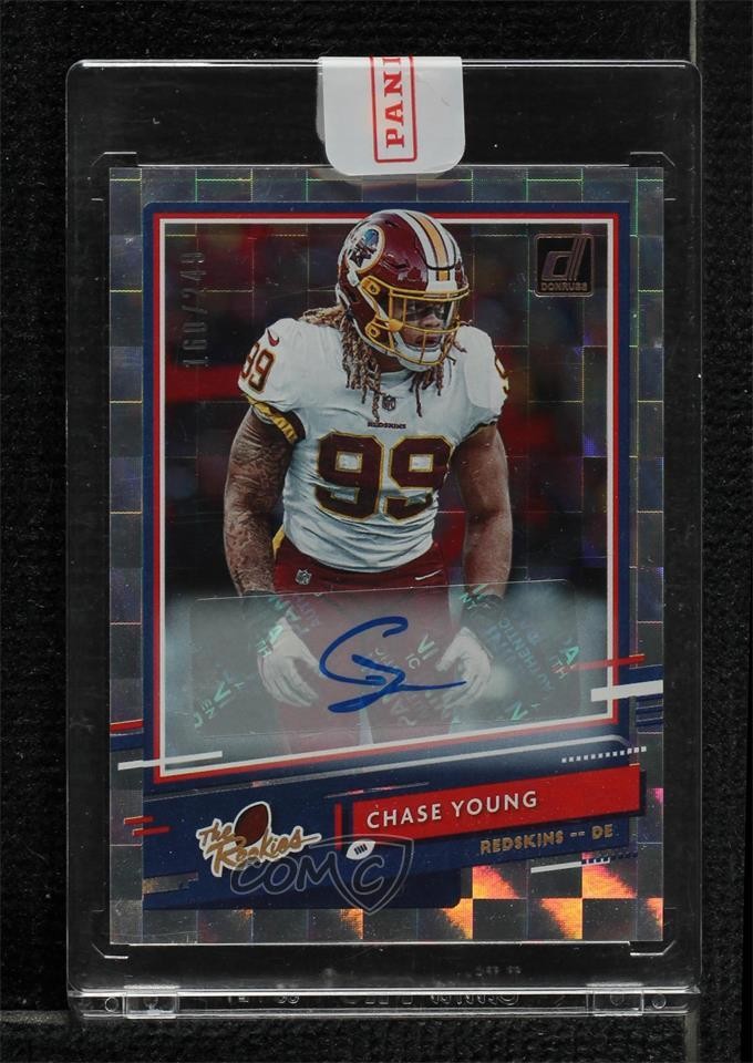 2020 Panini Donruss The Rookies Auto 160/249 Chase Young #TR-CY RC