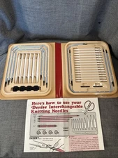 Denise Interchangeable Knitting Needles US Size 5-15 + Cables W/Directions 32 pc