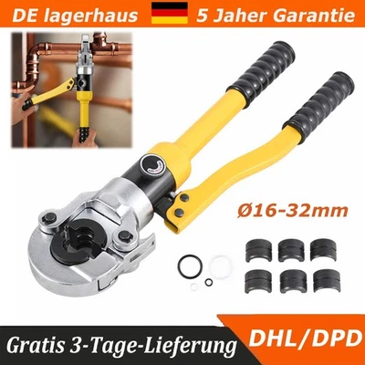 AB-JWS Neu TH Ø16-32mm Hydraulische Presszange Verbundrohr Rohr Kontur Rohrpresszange