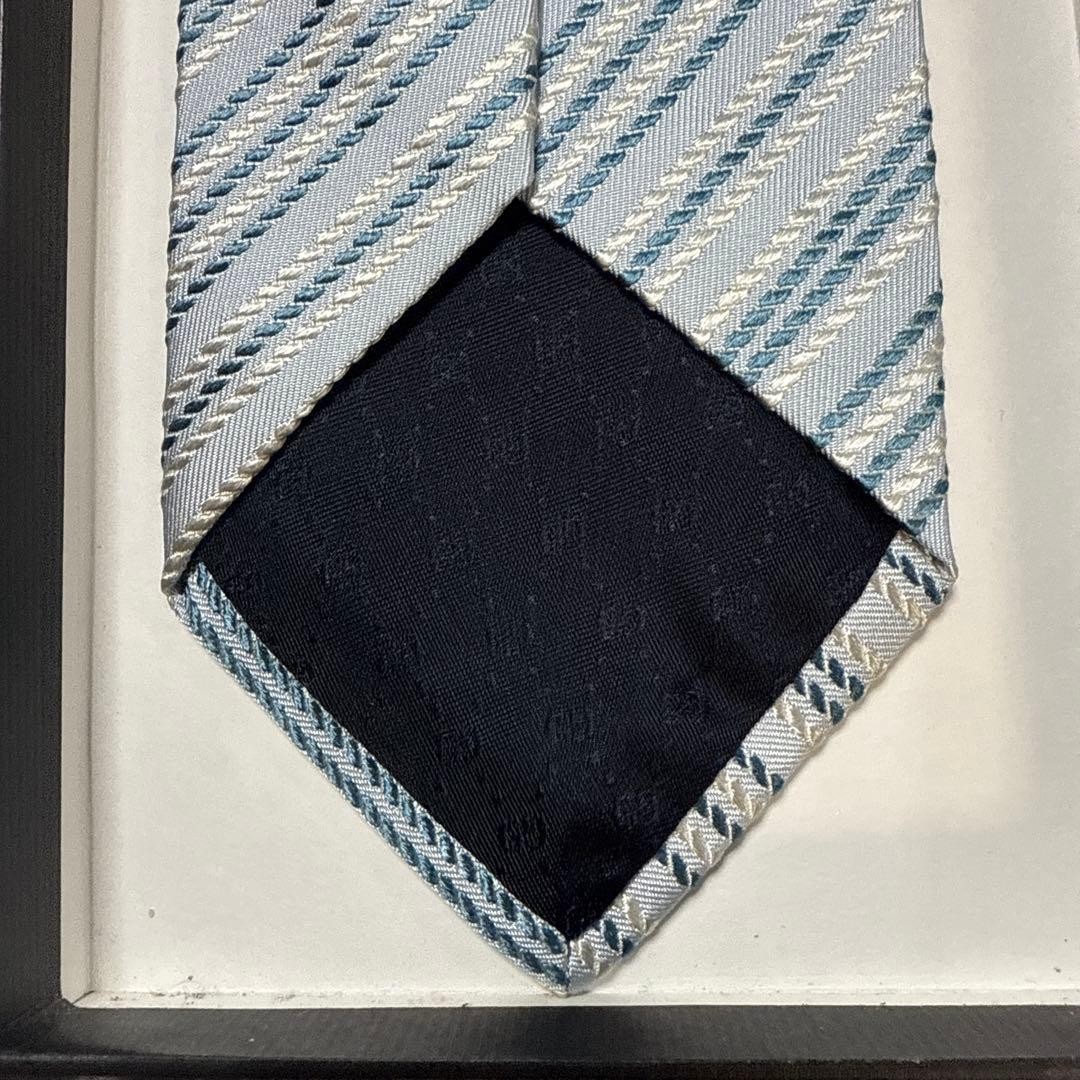Gucci Necktie Tie 100% Silk Multicolor Stripes Pattern 3.2 inches From Japan thumbnail 19