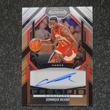 2024-25 Panini Prizm Black Prolific Signatures Dominique Wilkins Auto SIG-WIL