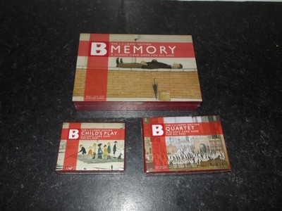 3er SET L.S. LOWRY EDITION BILLY 2 TEES B QUARTET SPIELE ETC SIEHE BILDER = 2005/6