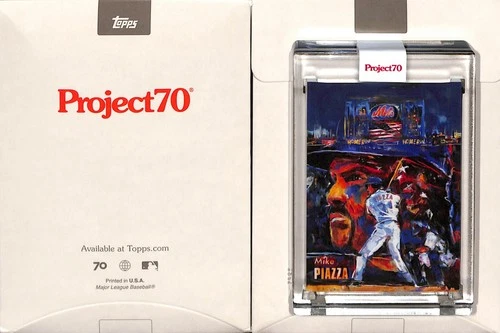 2021 TOPPS PROJECT 70 #535 2001 MIKE PIAZZA - NEW YORK METS - ANDREW THIELE