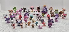 Littlest Petshop Large Lot of 46 Total Dogs, Cats, Horse, Monkey, Flamingo LPS