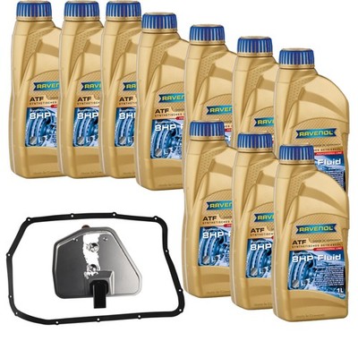 10 L RAVENOL ATF T-WS Getriebeöl Getriebeölfilter für Audi Q7 3.6 FSI
