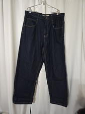 VTG Southpole RN82628 Dark Wash Wide Leg Baggy Skater Jeans Y2K 38 31 Grunge