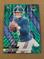 2025 PANINI MOSAIC - GREEN PRIZM - JAXSON DART GIANTS ROOKIE #362