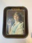 Vintage Coca-Cola Tin Serving Tray 1920s Flapper American Art Works 13 x 10.5"
