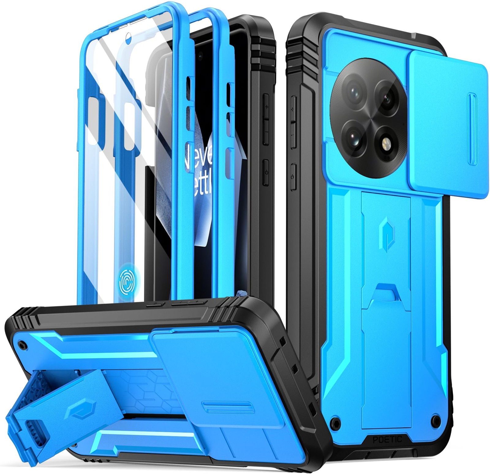 Poetic Revolution Case for OnePlus 13 5G, [Slide Camera 13, Blue