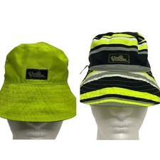 UV Skinz Kids Bucket Hat Black Green Gray Reversible Sun Beach boy/girl Sz 5