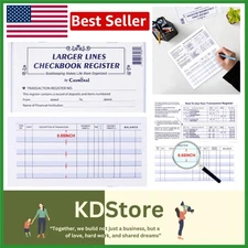 20-Pack Large Checkbook Register Set for Easy Financial Tracking