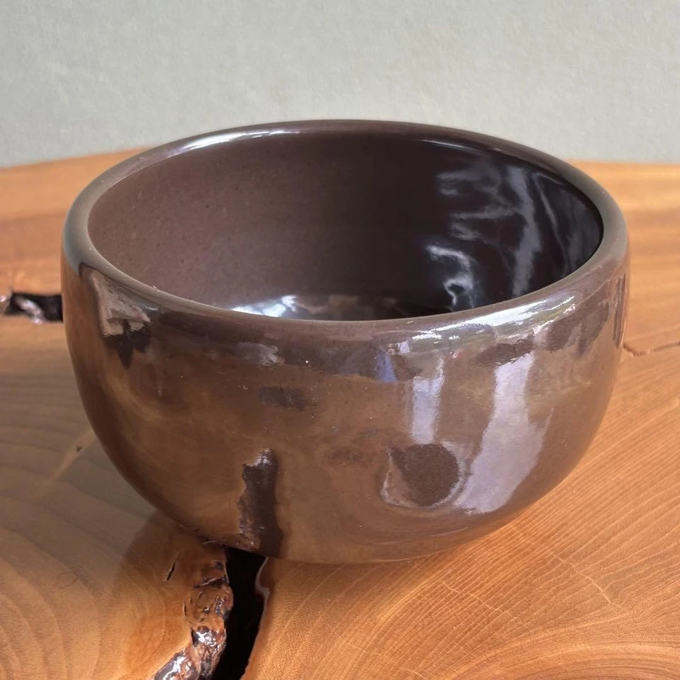 Chawan Hermoso Kikuchi Akira Hierro Esmalte Matcha Cuenco con Caja Original Té Raro Foto 4 de 4