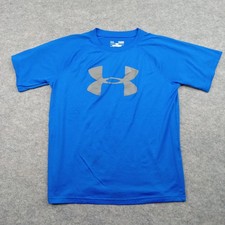 Under Armour Shirt Youth Large Blue HeatGear ...