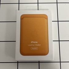Genuine Apple iPhone LEATHER Wallet with MagSafe Orange - A2504 MHLP3ZE/A -NEW 