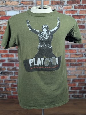 Vintage 80s Platoon XL Movie Promo Shirt Double Sided Single Stitch Screen Stars