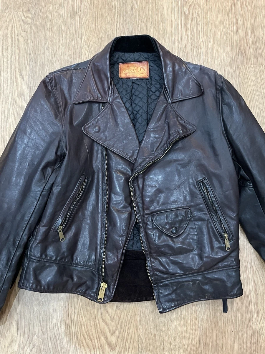 vintage leather jacket 38 products for sale | eBay