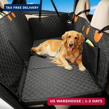 Back Seat Extender for Dogs, Waterproof Dog Car Seat Cover for Back Seat with Ha