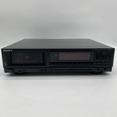 Vintage Sony CDP-C100 10 Disc CD Changer Player No Magazine Tested