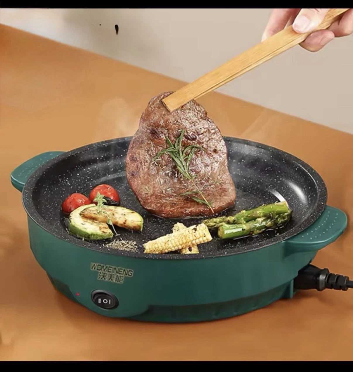 Electric Multi Cooker Frying Pan 220V Household Barbecue Fried Steak Fish Omelet
Opens in a new wind