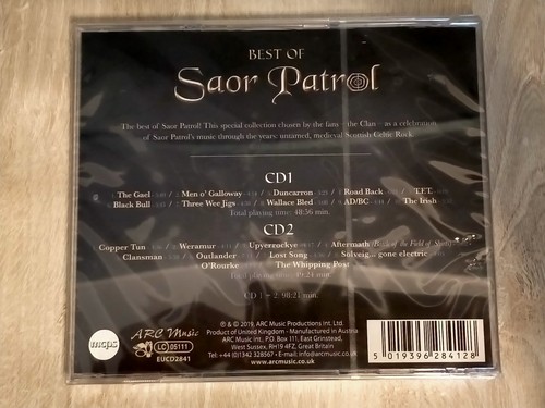 Saor Patrol The clan’s favourites Best of Saor Patrol 2 CD 2019 new and sealed - Foto 2 di 3