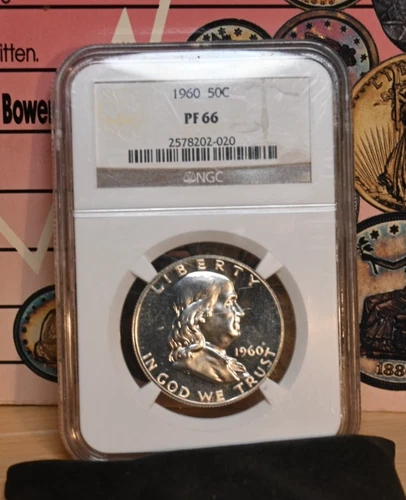 1960 Franklin Half Dollar NGC PF66