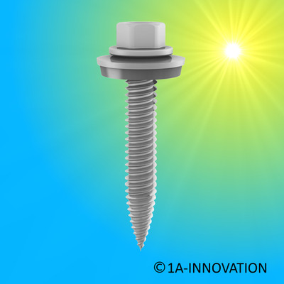 Sechskantblechschraube K2 6x38mm gewindeformend Dichtscheibe BasicClip 1005193
