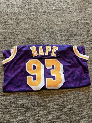 Mitchell & Ness BAPE Los Angeles Lakers NBA Basketball Jersey