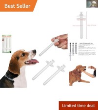 Non-Toxic Pet Pill Dispenser with Comfortable Grip - 2 Pieces for Large Dogs