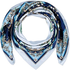 35x35 Large Square Satin Hair Scarf for Women   Silk-Feel Head Wrap, Night Prote