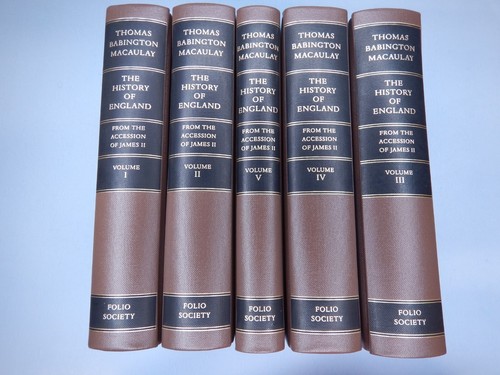 GESCHICHTE ENGLANDS von Macaulay 2009 Folio Society 5 Bände mit Schuber