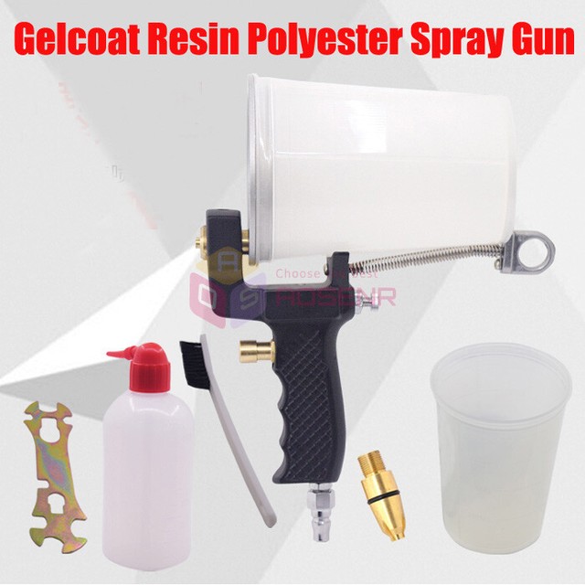 Gelcoat Dump Spray Gun Resin Handheld Nozzles Gel Coat Sprayer Fiber