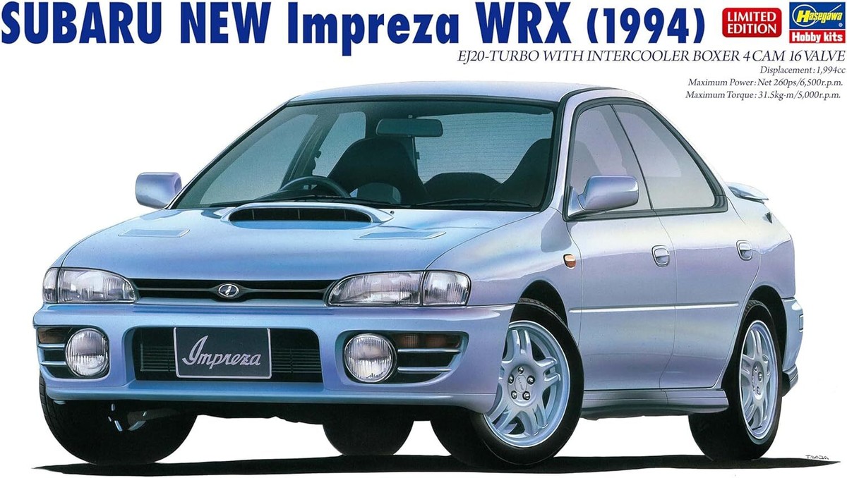 Hasegawa 1/24 Subaru New Impreza WRX 1994 Plastic Model | eBay