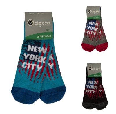Ein Paar Socken CIOCCA Low Anti-Rutsch Anti-Rutsch Baby Boy Herren Artikel 4 / 4
