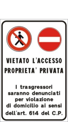 Targa 'Privato' In Alluminio - Adesiva 150x40 Mm, Effetto Acciaio Inox, Per Porte E Cancelli - Foto 10