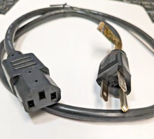 AC power cord 3 Ft TRIPP LITE P006-003, C13 TO,5-15P  125V, 10A 3Ft. long black