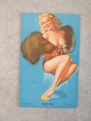 1943 HOT'CHA GIRLS MUTOSCOPE CARD PRETTY FOXY EARL MORAN