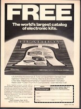 Vintage advertising print ad Heath Schlumberger Catalog of Electronic Kits 1976