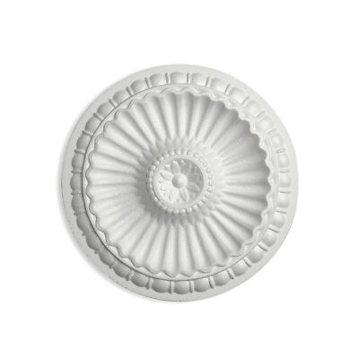 Decosa Rosette Desire, Deckenrosette Styropor weiß, Stuckrosette Ø 28 cm 