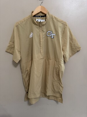 Adidas Georgia Tech Yellow Jackets 1/4 Zip Team Issue Jacket