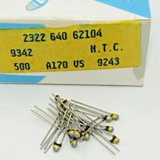 ( 10 PCS ) NTC 100,000 OHM Accuracy Line Thermistor