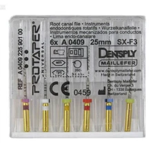 Dentsply Maillefer A0409225G0103 ProTaper Gold Rotary Files 25mm Assorted 6/Pk