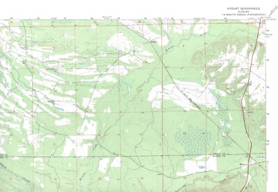 Hybart Quadrangle Alabama 1973 USGS Topo Map 7.5 Minute Topographic