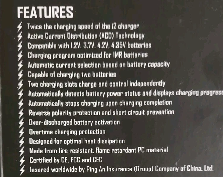 NITECORE New I4 Ladegerät - Schwarz - Bild 3 von 4