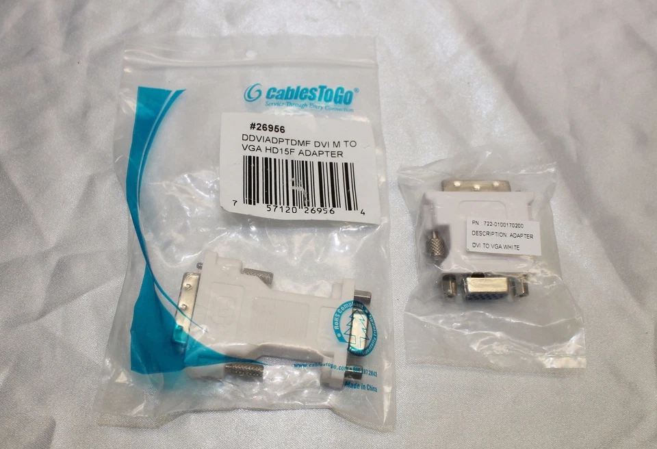 DVI (M) TO VGA (F) VIDEO ADAPTERS ~ 21 PIECE LOT ~ BRAND NEW!  ~ LOW LOW PRICE! - Image 2 of 4