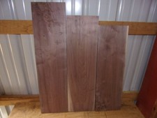 3 PC WALNUT LUMBER WOOD KILN DRIED BOARDS LOT 1564V 7/8" THICK FLAT