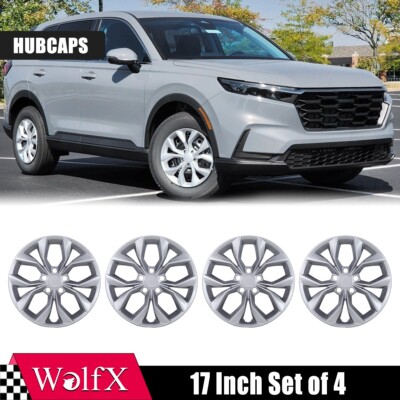 17'' 4-pack Wheel Rims Cover Snap On Hubcaps For 2023 2024 2026 HONDA CR-V LX