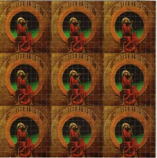 Blues for AIIah GratefuI Dead BLOTTER ART perforated sheet paper psychedelic art
