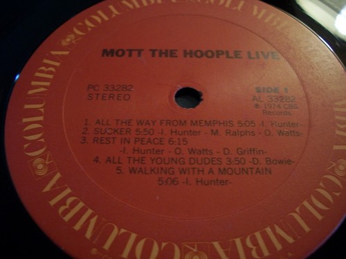 LP Original 1974 Mott The Hoople Live VG+/VG+ - Picture 2 of 3