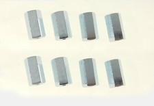 8 Pack M8-1.25 x 24mm Metric Hex Coupling Nut with Zinc Plate NFV664-614