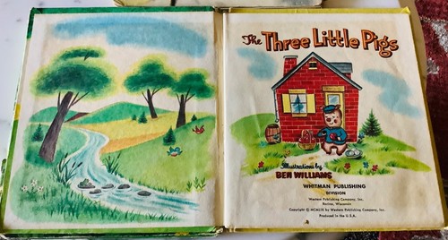 Vintage Kids Books Lot of 3 -1950's Tell-a-Tales, Wonder Books, Free Shipping! - Picture 7 of 7